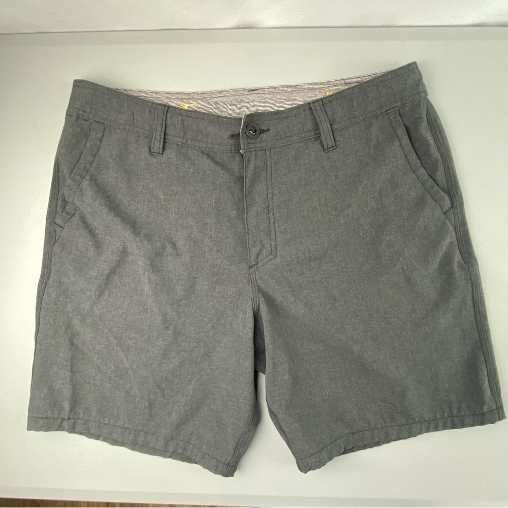 ONEILL Hybrid dark gray activewear performance shorts mens size 34
